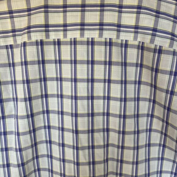 ENRO Non-Iron Dress Shirt Long Sleeve Button Up SIZE XL NEW TAGS PURPLE PLAID - Picture 6 of 6